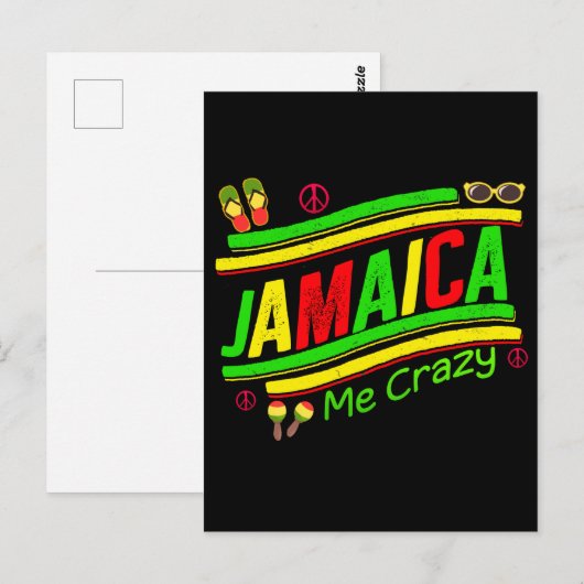 Jamaica me Crazy Cruise Vacation Group Matching Briefkaart (Voorkant / Achterkant)