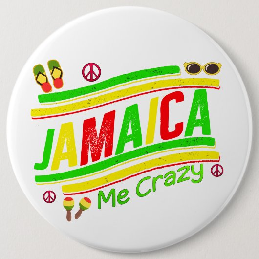 Jamaica me Crazy Cruise Vacation Group Matching Ronde Button 6,0 Cm (Voorkant)