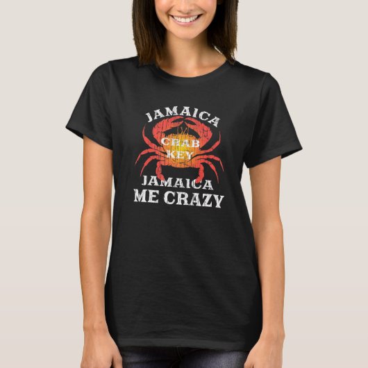 Jamaica Me Crazy Rasta Jamaicaans T-shirt (Voorkant)