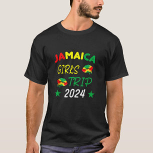 Jamaica Meisjes Reis 2024 Zomer Vakantie Grappig J T-shirt