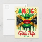 Jamaica Meisjes Trip 2024 Tropical Beach Getaway Briefkaart (Voorkant / Achterkant)