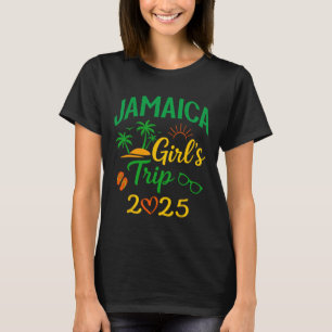 Jamaica Meisjesreis 2025-coole Caribische Vakantie T-shirt