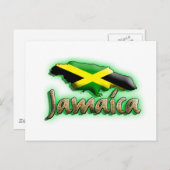 Jamaica met gouden titel briefkaart (Voorkant / Achterkant)