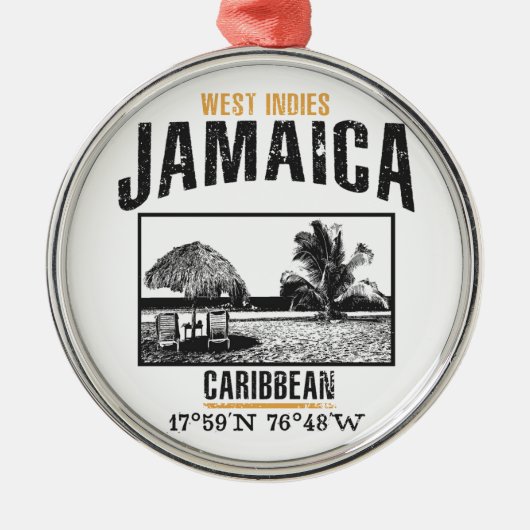 Jamaica Metalen Ornament (Voorkant)