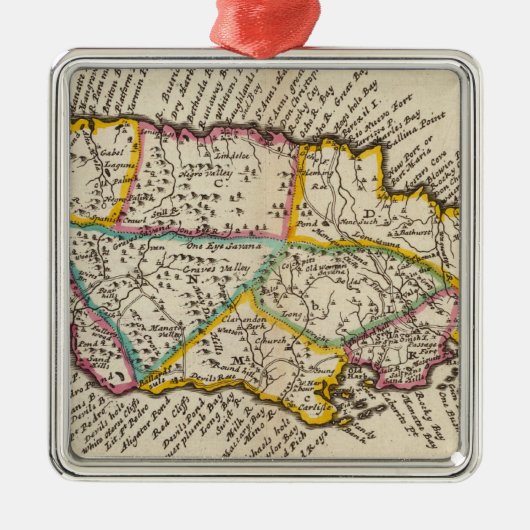 Jamaica Metalen Ornament (Voorkant)