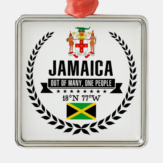 Jamaica Metalen Ornament (Voorkant)