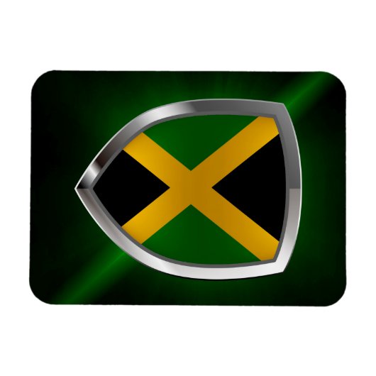 Jamaica Metallic Emblem Magneet (Horizontaal)