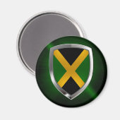 Jamaica Metallic Emblem Magneet (Voorkant / Achterkant)