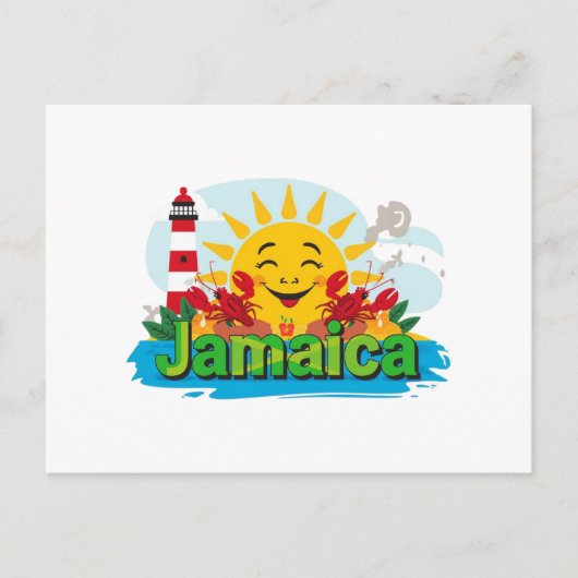 Jamaica mijn man briefkaart (Voorkant)