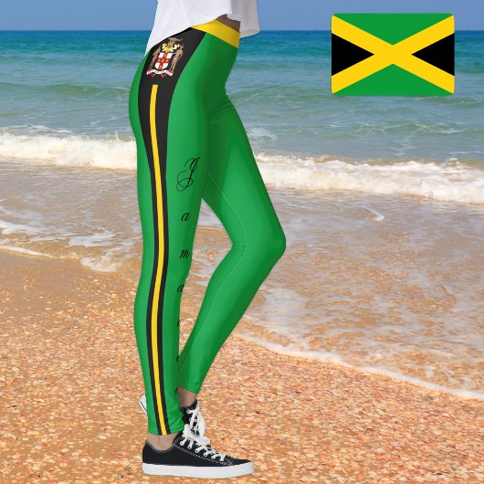 Jamaica mode leggings, Jamaicaanse vlag / reggae Leggings