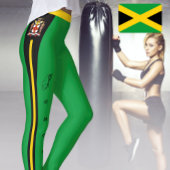 Jamaica mode leggings, Jamaicaanse vlag / reggae Leggings