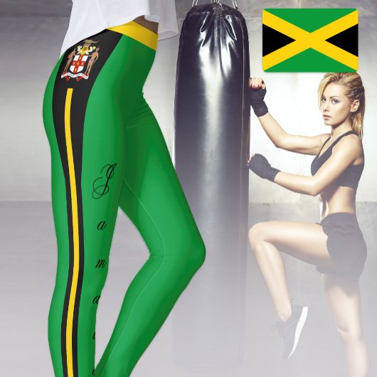 Jamaica mode leggings, Jamaicaanse vlag / reggae Leggings