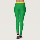 Jamaica mode leggings, Jamaicaanse vlag / reggae Leggings (Achterkant)
