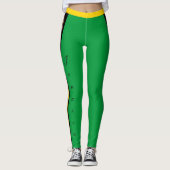 Jamaica mode leggings, Jamaicaanse vlag / reggae Leggings (Voorkant)