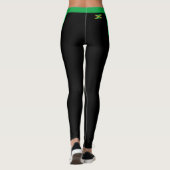 Jamaica mode leggings, Jamaicaanse vlag / sport Leggings (Achterkant)