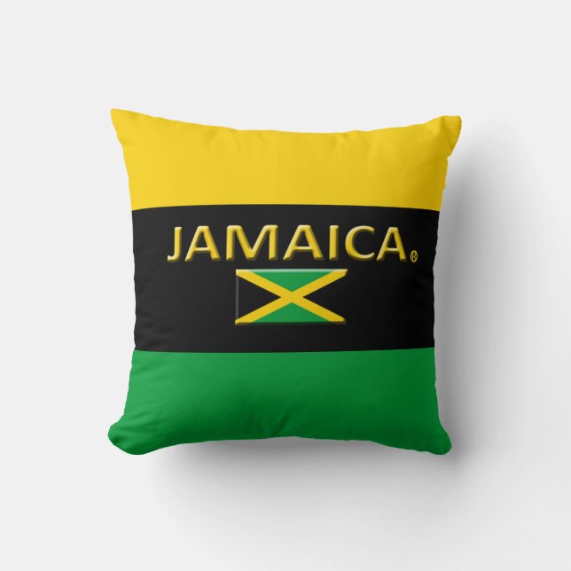 Jamaica Modern Designer Throw of Lumbar Kussens (Voorkant)