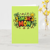 jamaica mon kleurrijk kaart (Gele Bloem)