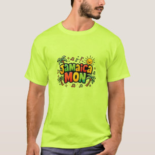 jamaica mon kleurrijk t-shirt