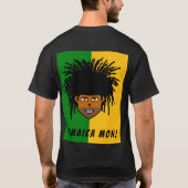 Jamaica Mon Mannen Basic Dark T-Shirt (Achterkant)