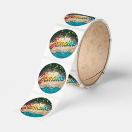 Jamaica mon ronde sticker