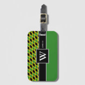 JAMAICA Monogram Christelijke Scriptbagage Bagagelabel (Voorkant (verticaal))