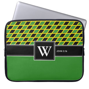 JAMAICA Monogram Christelijke Scriptlaptop Laptop Sleeve