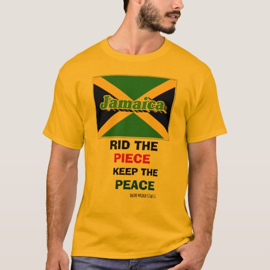 Jamaica MOTIVATIE PEACE T-shirt (Voorkant)