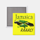 Jamaica naar Raas Magnet (Voorkant / Achterkant)