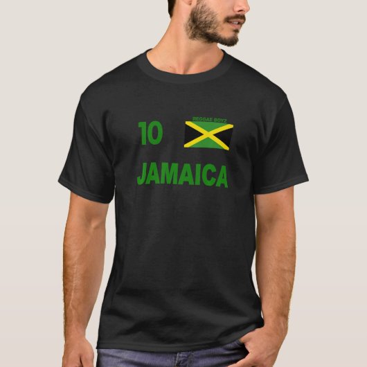 Jamaica Nationaal Team nr. 10 Reggae Boyz Classic T-shirt (Voorkant)