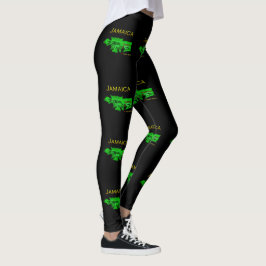 Jamaica National Colors Pattern Leggings