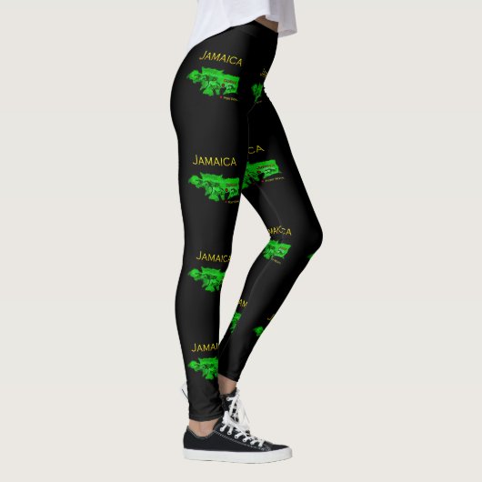 Jamaica National Colors Pattern Leggings (Rechts)