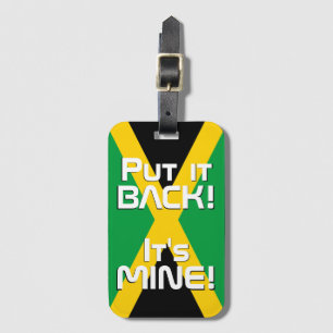 Jamaica National Flag Funny Patriotic Bagagelabel