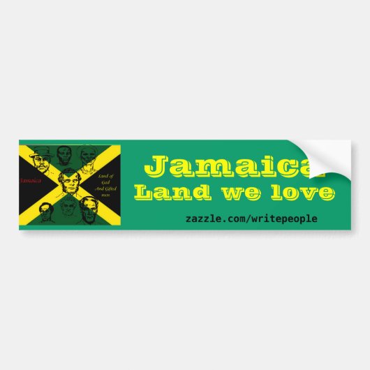 jamaica nationale held bumpersticker (Voorkant)