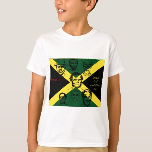 jamaica nationale held t-shirt (Voorkant)