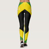 Jamaica nationale vlag stijl leggings (Achterkant)