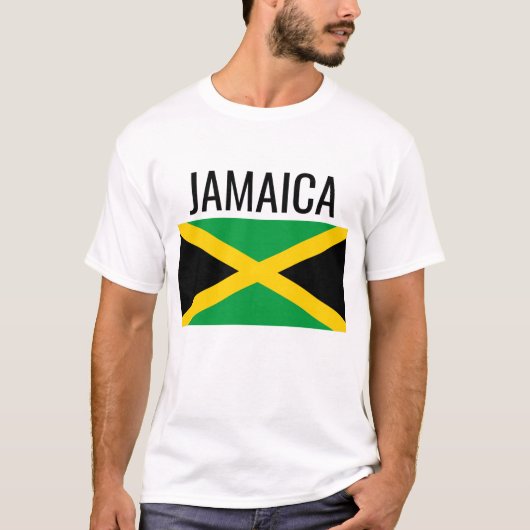 Jamaica // Nationale vlag van het wereldland T-shirt (Voorkant)