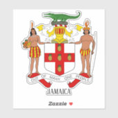 Jamaica Nationale Wapenmunt Patriottisch Sticker (Vel)