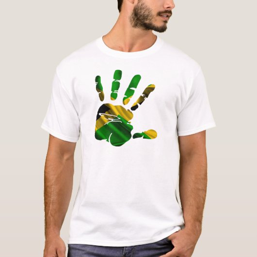 JAMAICA NICE HAND FLAG PRODUCTS T-SHIRT (Voorkant)