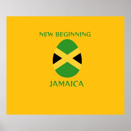 Jamaica nieuw begin poster (Voorkant)