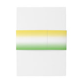 Jamaica Ombre Jamaicaanse Kleuren Monogram Bruilof Uitnodigingen Wikkel (Achterkant Voorbeeld)