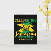 Jamaica Onafhankelijkheid 8-6-1962 Trots Jamaicaan Kaart (Gele Bloem)