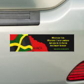 Jamaica onafhankelijkheid bumper stickers (Op auto)