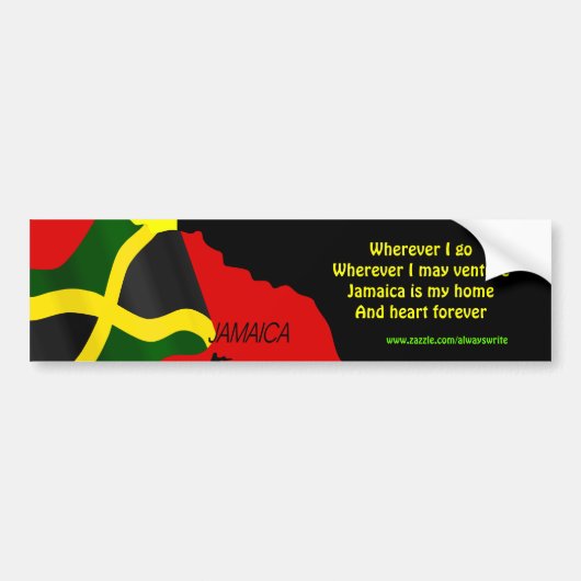 Jamaica onafhankelijkheid bumper stickers (Voorkant)