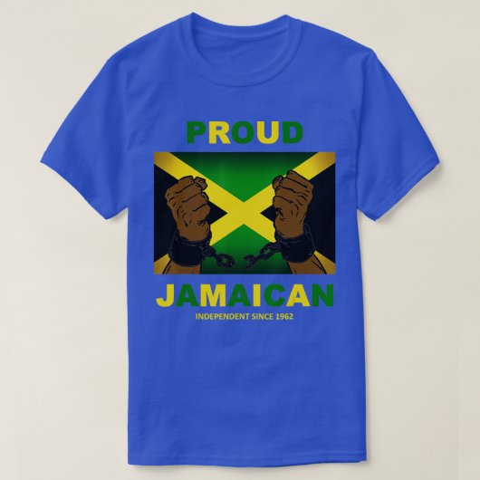 Jamaica onafhankelijkheidsdag 2022 Proud Jamaican T-shirt (Design voorkant)