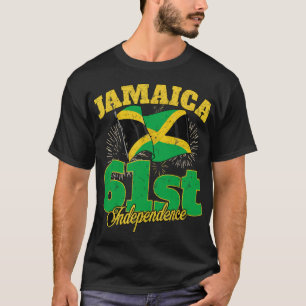 Jamaica Onafhankelijkheidsdag 61ste 1962 Jamaicaan T-shirt