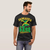 Jamaica Onafhankelijkheidsdag 61ste 1962 Jamaicaan T-shirt (Voorkant volledig)