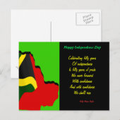 Jamaica onafhankelijkheidsdag briefkaart-opkomst briefkaart (Voorkant / Achterkant)