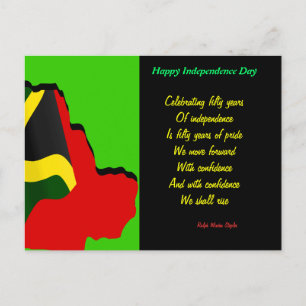 Jamaica onafhankelijkheidsdag briefkaart-opkomst briefkaart