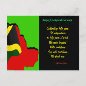 Jamaica onafhankelijkheidsdag briefkaart-opkomst briefkaart (Voorkant)