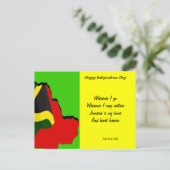 Jamaica onafhankelijkheidsdag briefkaarten waar ik (Staand voorkant)